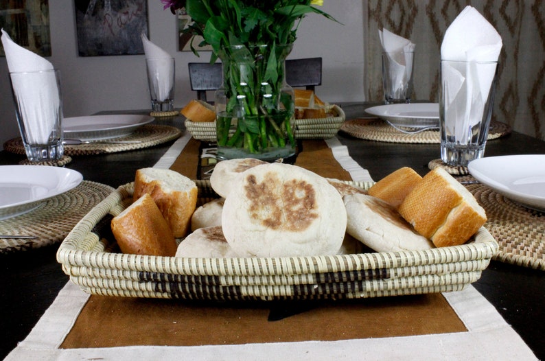 Handmade Senegalese Bread Basket - Thumbnail 2