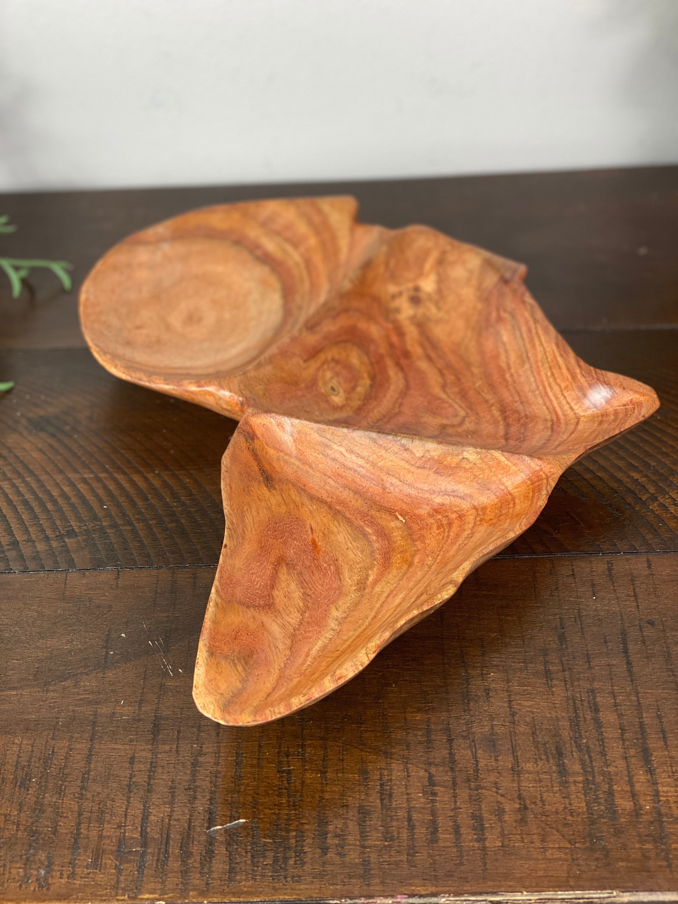 Africa Wood Plate: Malian Serving Tray, Decorative Platter (15x7x1