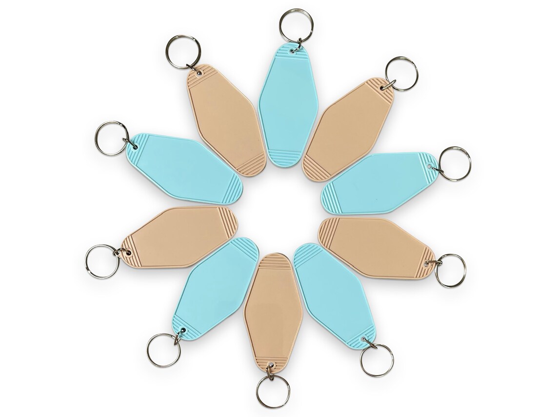 10PACK Blank Hotel Key Tags COLORS 26 and 36 Colors 2636 Etsy