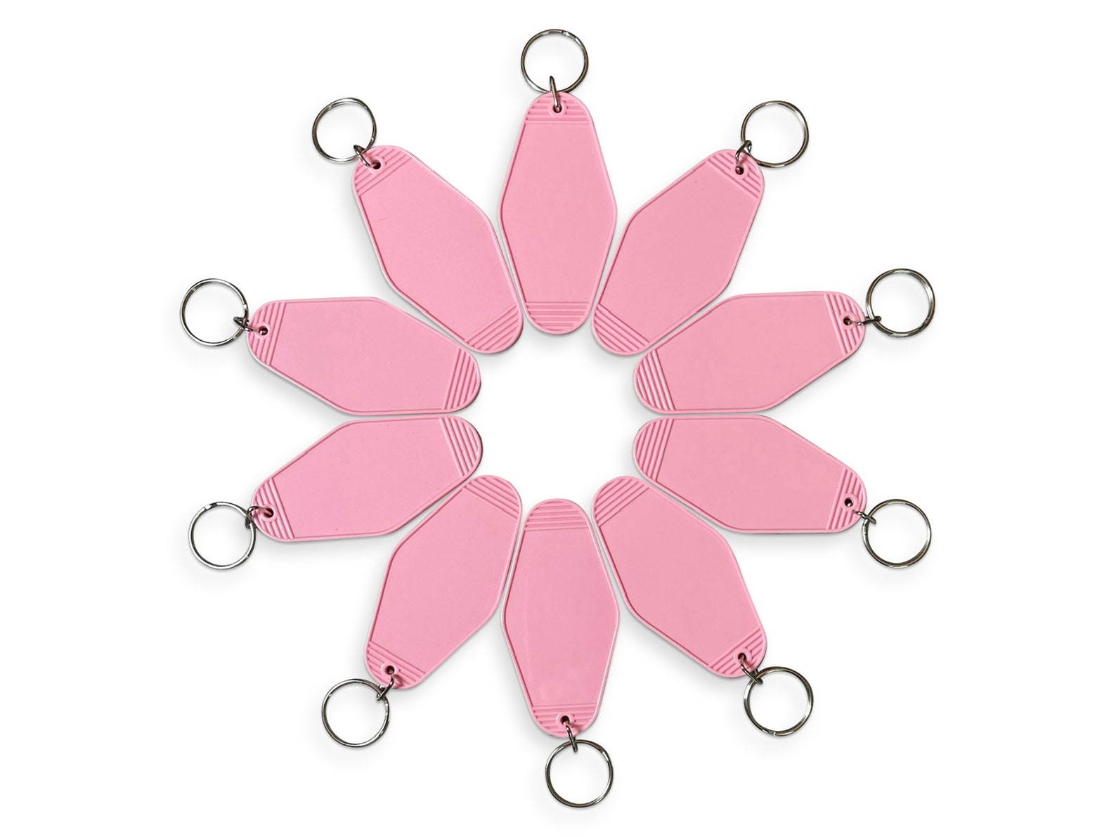 10PACK Blank Hotel Key Tags Baby Pink Color 33 Retro Etsy