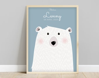 Affiche Ours Polaire Etsy France