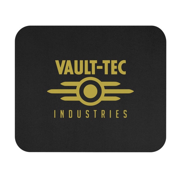 Fallout Vault-Tec Black Mouse Pad Mat | 8 x 9in Classic Foam Pad | Perfect Gift for any Fallout fan | Printed in the USA