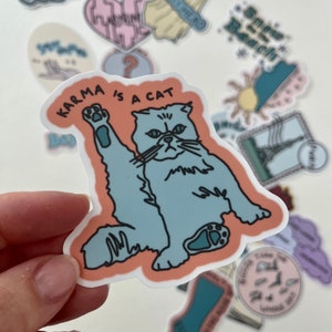 Taylor Swiftie Sticker Midnights Karma Sticker song title swiftie merch laptop bottle notebook journal