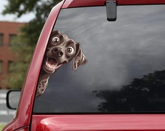 German Shorthaired Pointer Dog Car Sticker, Dog Lover Gifts, Pointer Dog Car Sticker, Car Window Decals, Waterproof Stickers