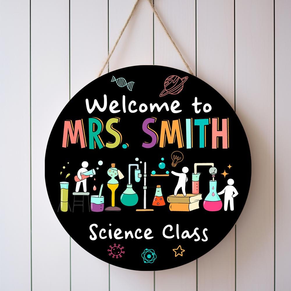 Science Teacher Door Sign, Science Classroom Decor, Science Room Decor ...