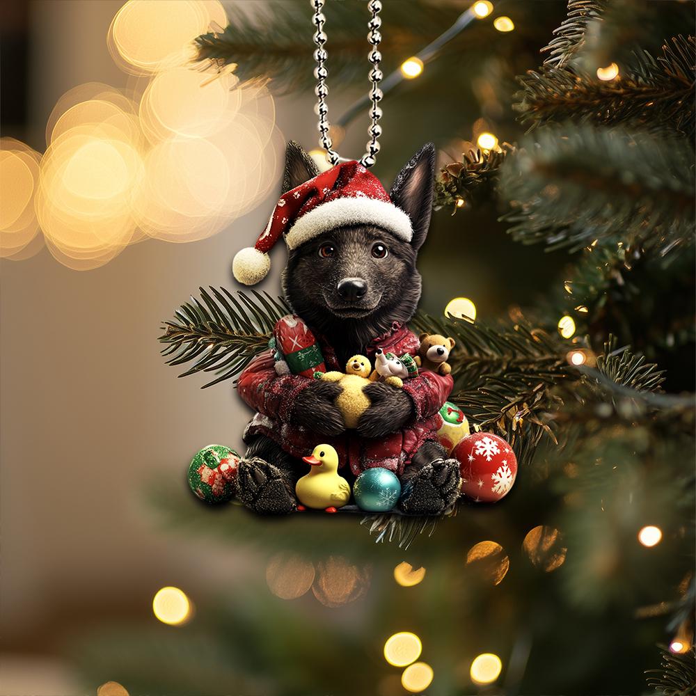 Buy Dutch Shepherd Ornament, Dog Ornament, 2D Flat Ornament, Dutch