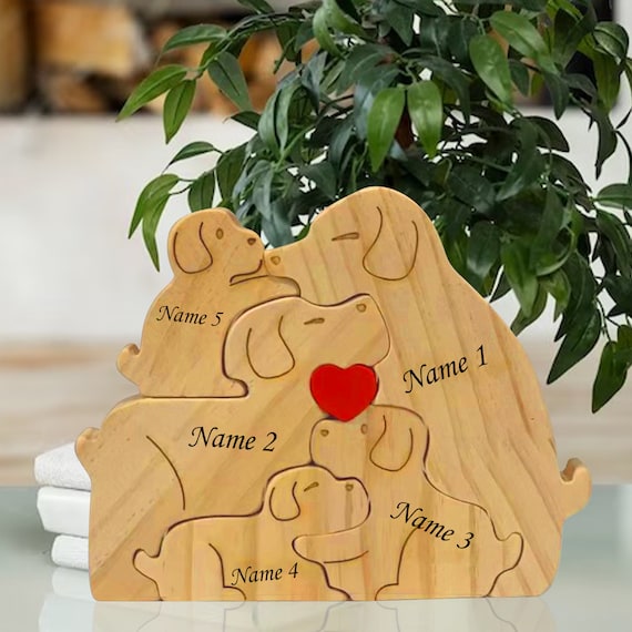Puzle De Madera Autopintable Con Marco De Perro | Juguete Creativo Para Niños De 6 A 12 Años
