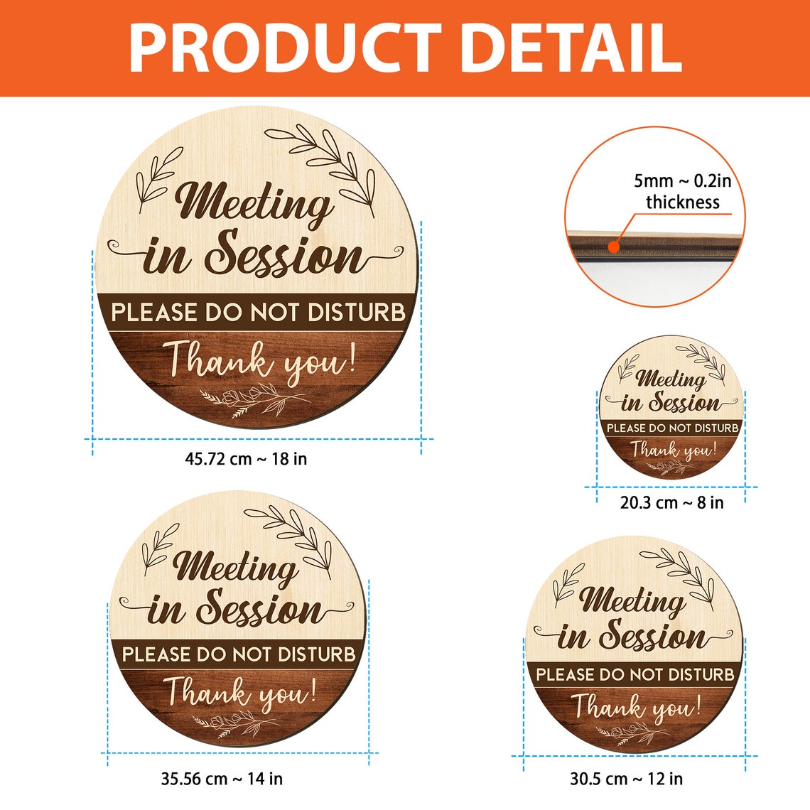 Meeting in Session Door Sign, Office Door Sign Hanger, Meeting in ...