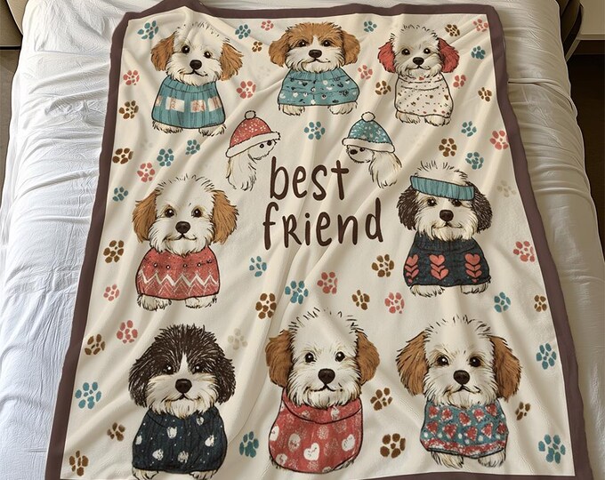 Personalized Dog Name Maltipoo Custom Dog Lover Blanket Custom Dog Photo Inspiration