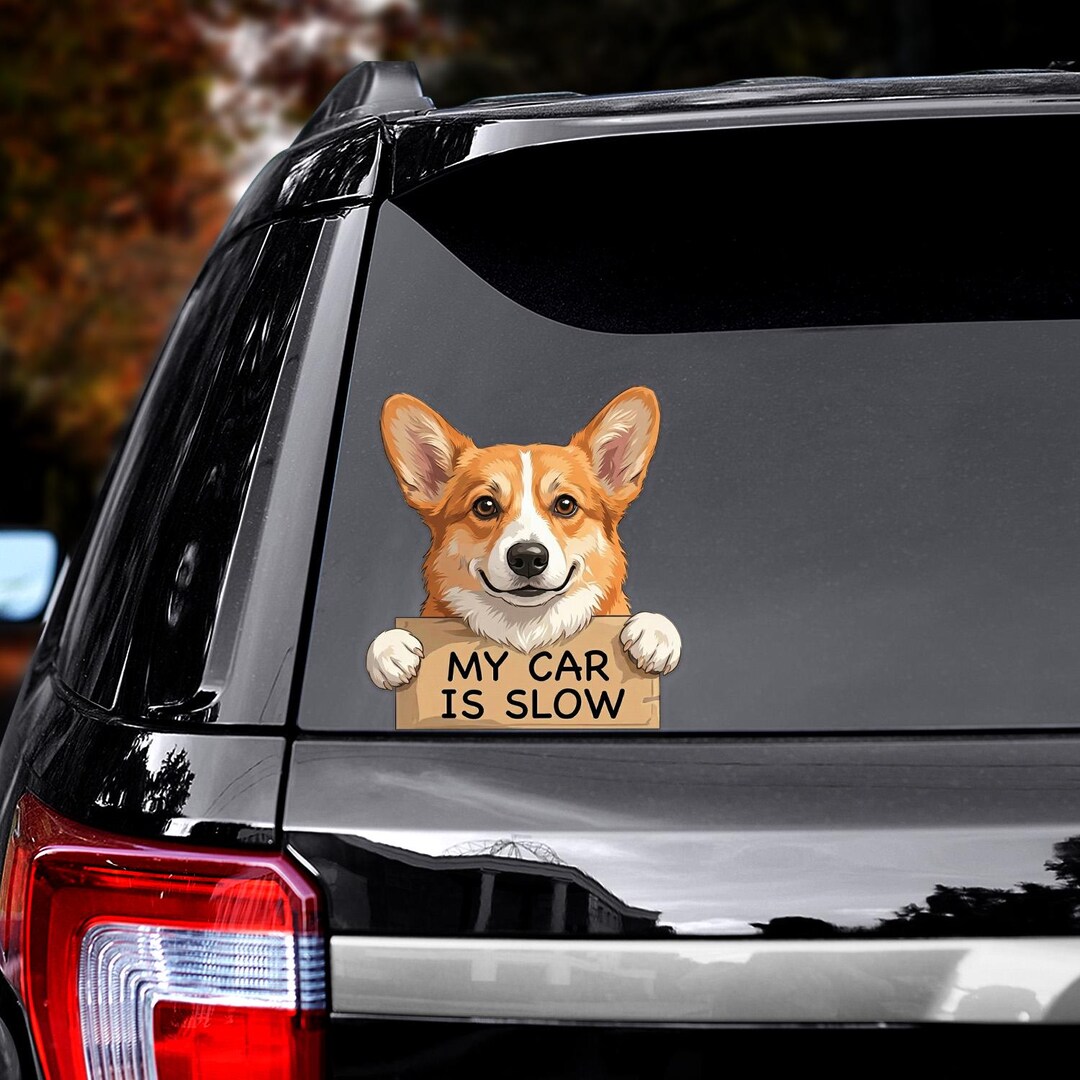 Corgi Dog Car Sticker, Waterproof Vinyl Decal, Dog Lover Gift - Etsy
