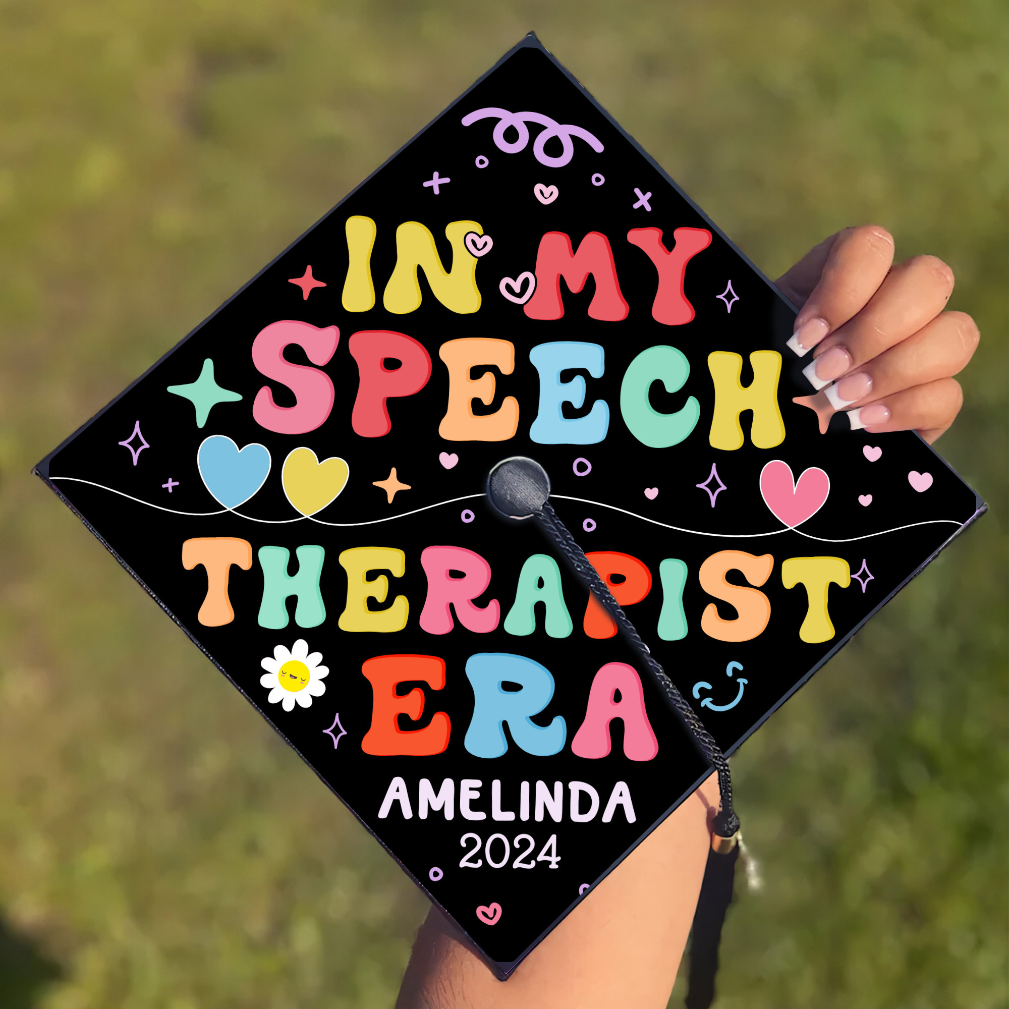 Slp Grad Cap In My Speech Therapist Era Graduation Cap Topper,speech Therapy Grad ...
