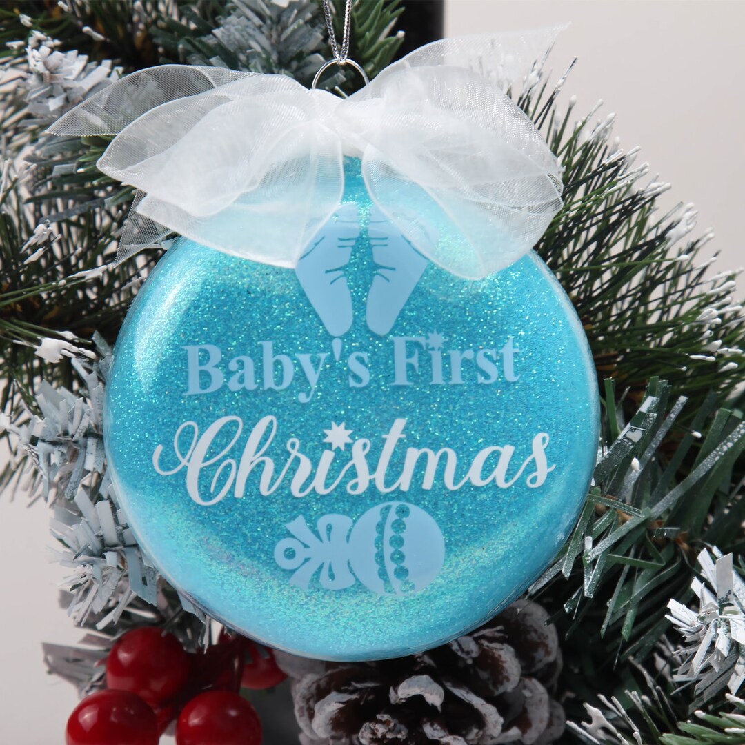 Baby First Christmas Ornament 2024 Boy Blue,my First Christmas Ornament — free download