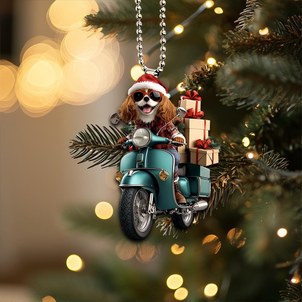 Ornamento del cane - Albero di Natale, calza di Natale | Ciondolo Appeso Ornamento Appeso personalizzato per le decorazioni della festa di Natale domestica