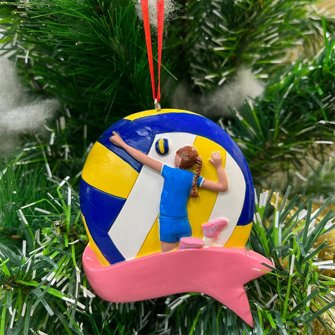 Volleyball Ornament Personalized Volleyball Christmas Ornament 2023