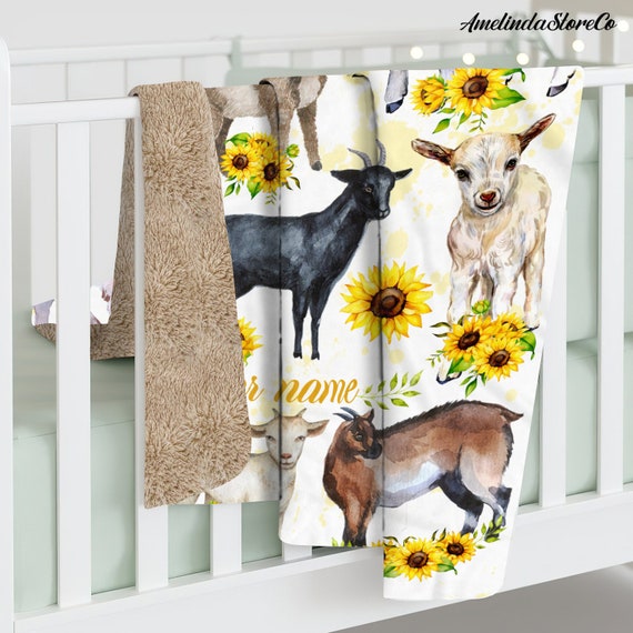 Baby goat blanket hotsell