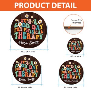 Physical Therapist Door Sign, Speech Therapy Decor, Physical Therapy ...