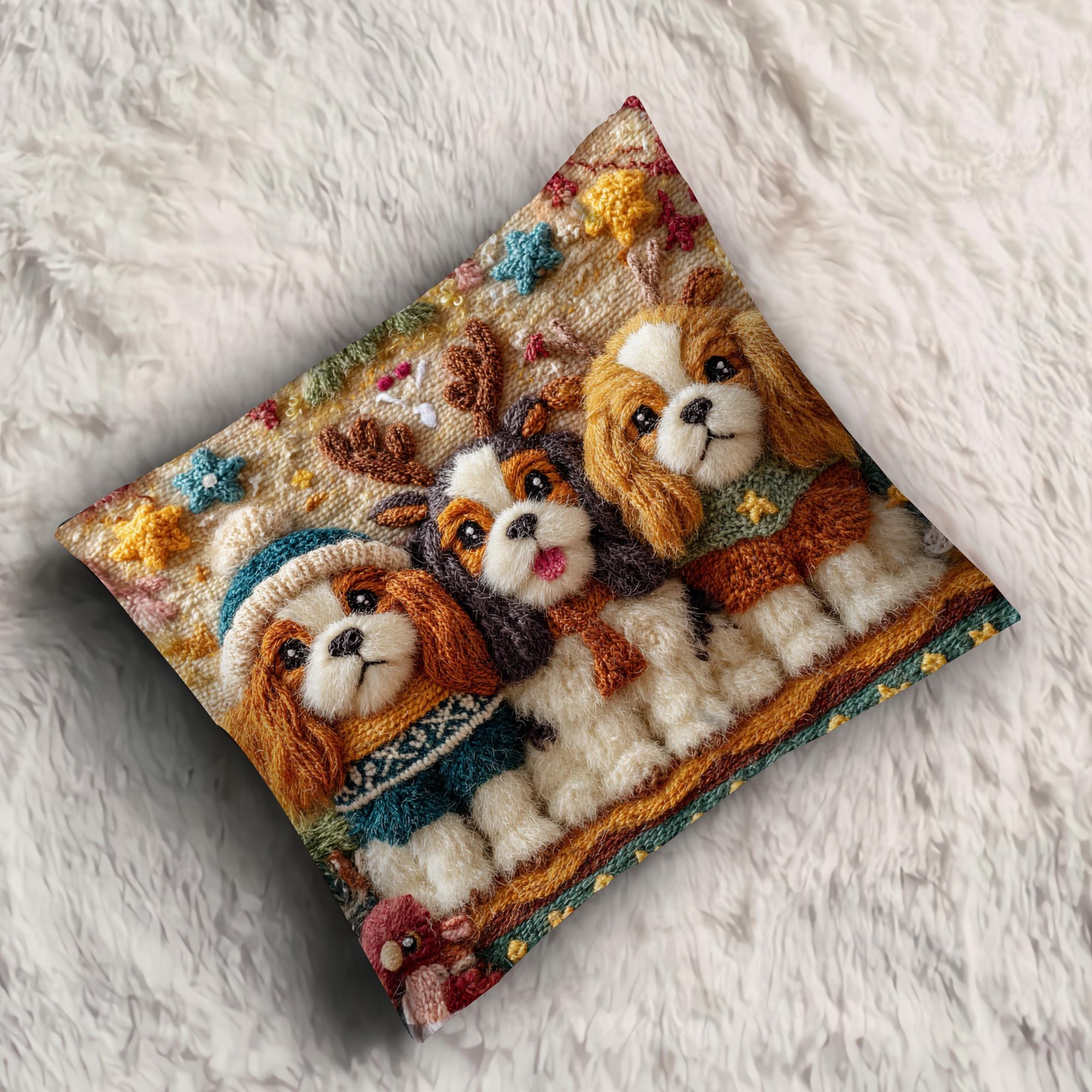 刺繍なし - 2Dフラットポリエステルプリントトリオキャバリアキング