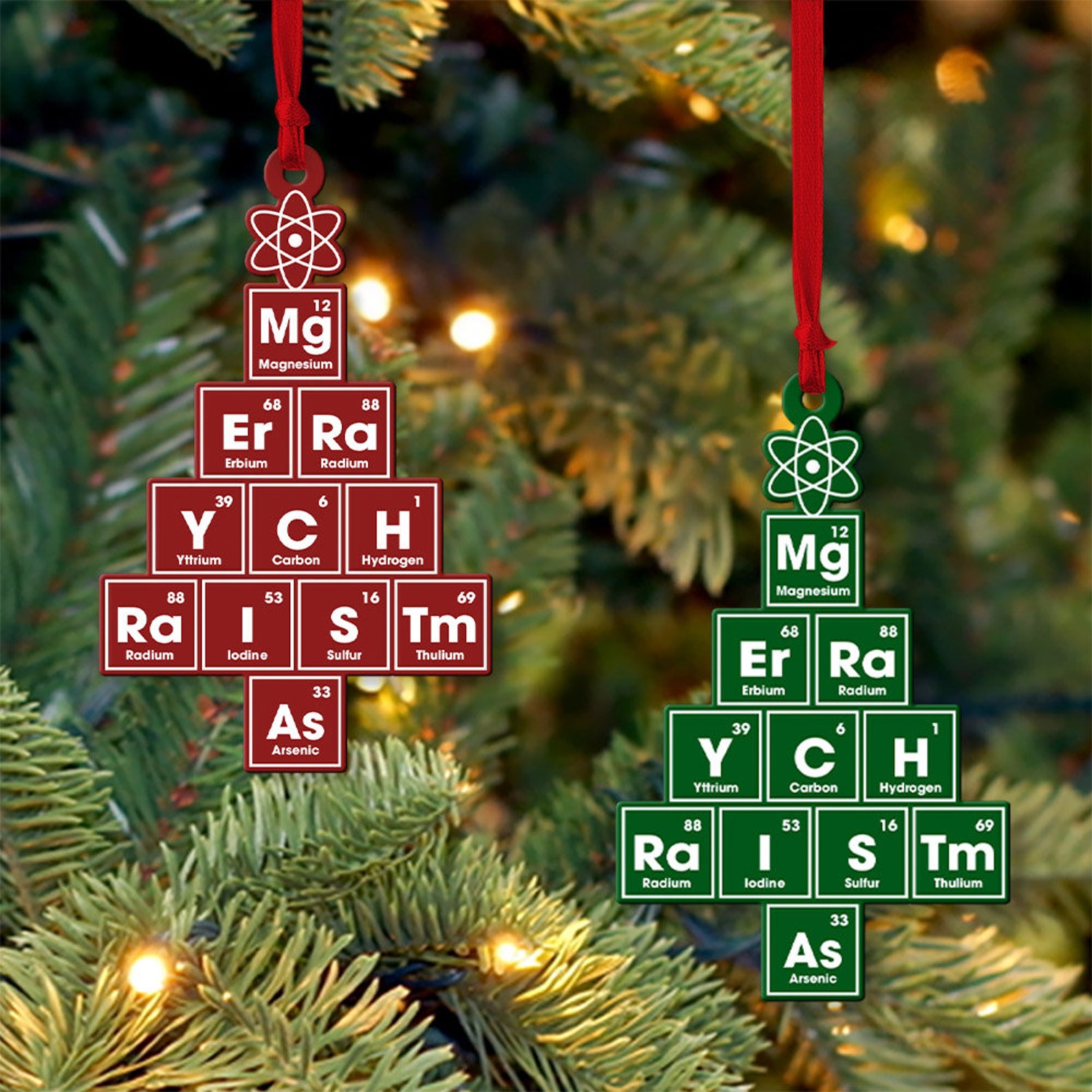 Chemistree Christmas Science Ornament Science Teacher Gifts - Etsy