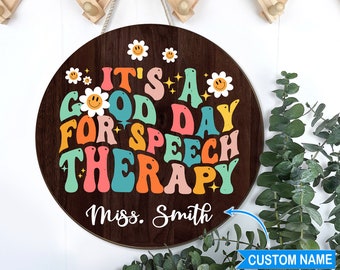 Speech Therapist Door Sign, Speech Therapy Decor,Speech Therapy Door Sign,SLP Speech Language Pathologist Sign,Speech Pathology, SLP Decor