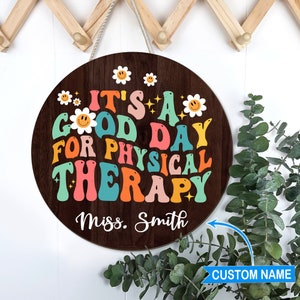 Physical Therapist Door Sign, Speech Therapy Decor, Physical Therapy ...
