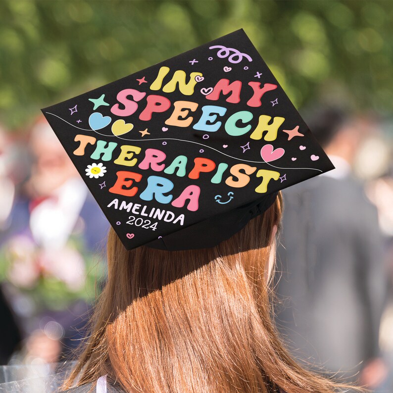 Slp Grad Cap In My Speech Therapist Era Graduation Cap Topper,speech Therapy Grad ...