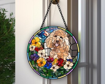 Attrape-soleil en acrylique pour portrait d'animal de compagnie personnalisé, art du verre chien chat, attrape-soleil pour tentures de fenêtre pour animal de compagnie, portrait d'animal de compagnie à partir d'une photo, cadeau commémoratif d'animal de compagnie
