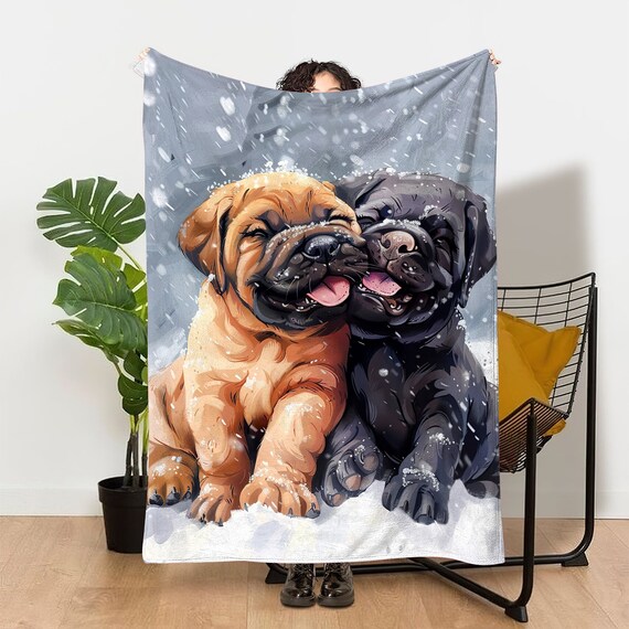 English Mastiff Blanket Sherpa Blanket Fleece Blanket family Dog Throw Blanket english Mastiff Dog Lover Gift newborn Blanket dog Mom Gift Etsy UK