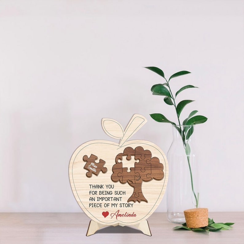 Teacher Gift, Thank You Teacher Plaque, Personalized Teacher Sign ...
