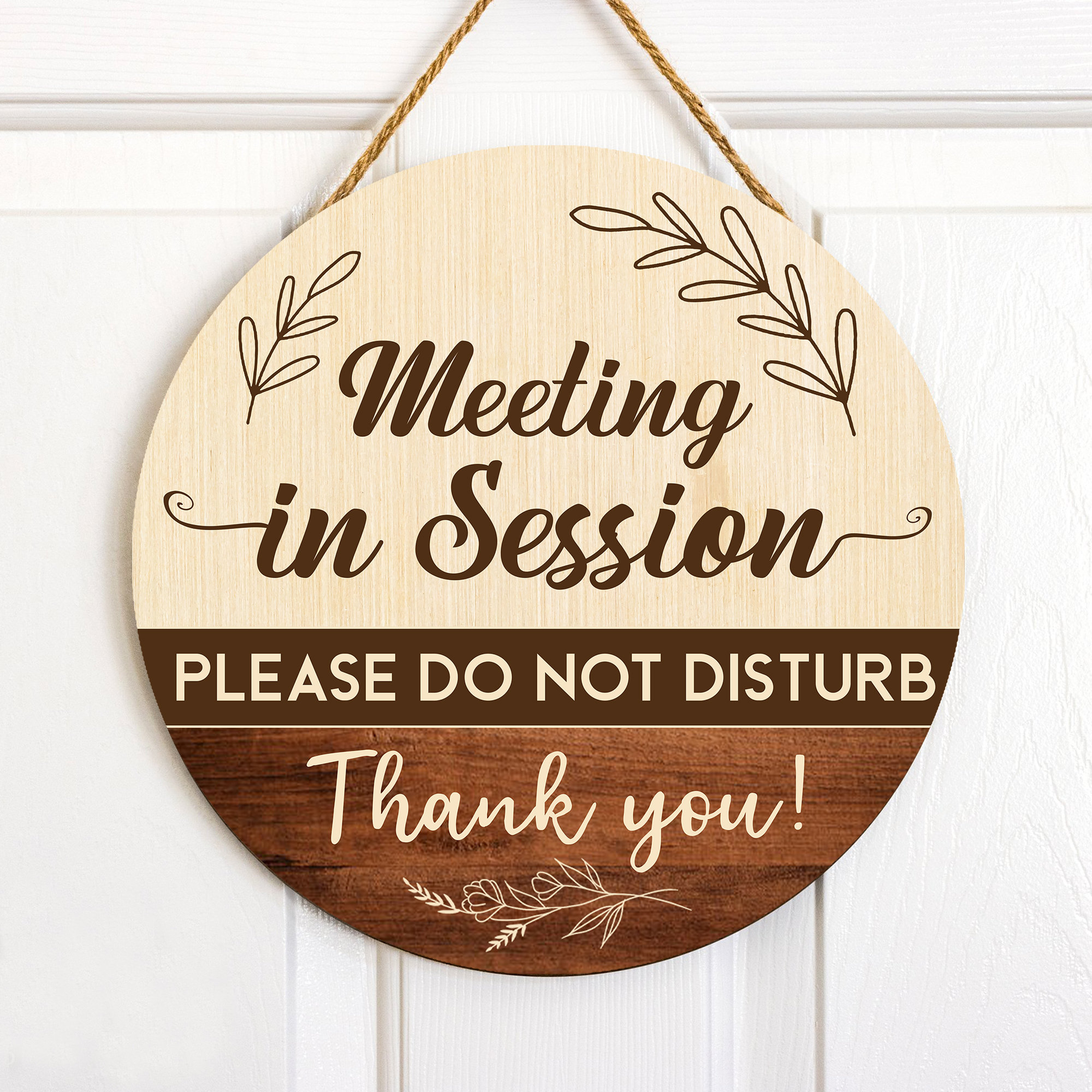 Meeting in Session Door Sign, Office Door Sign Hanger, Meeting in ...