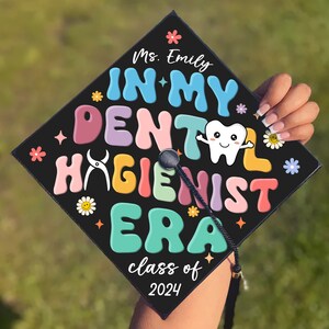 Boné de formatura "Na Minha Era de Higienista Dental", Boné de Formatura Personalizado para Homenagear o Seu Grande Dia, Presentes para Futuros Formandos, Presente para Formatura da Turma de 2024