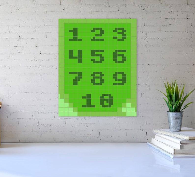 Minecraft Numbers Poster | Classroom Homeschool Print | Math Printable ...