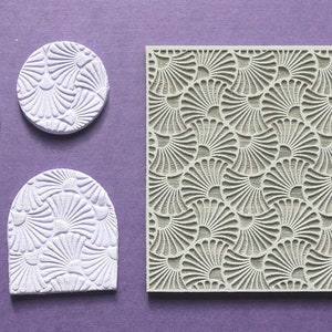 Polymer clay texture mat | rubber texture sheet | polymer clay | craft supplies | clay jewelly | Flower pattern