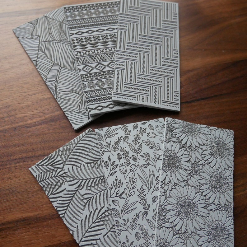 Polymer Clay Texture Mat Rubber Texture Sheet Polymer Clay Etsy