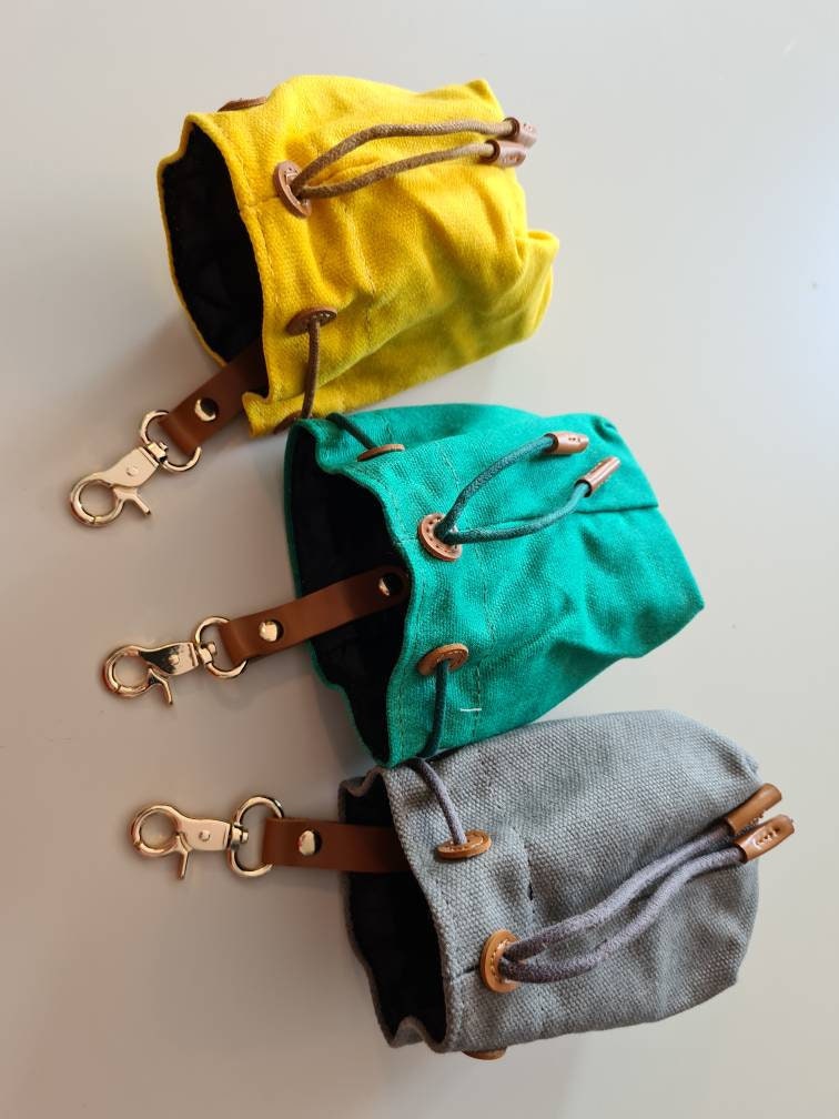 Dog Treat Pouch Bag with PU Leather Belt Clip EcoFriendly Etsy