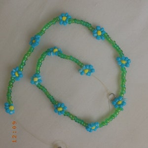 Beaded flower necklace