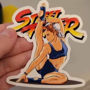 Chun li Yoga Sticker Straßenkämpfer Sticker für Laptop