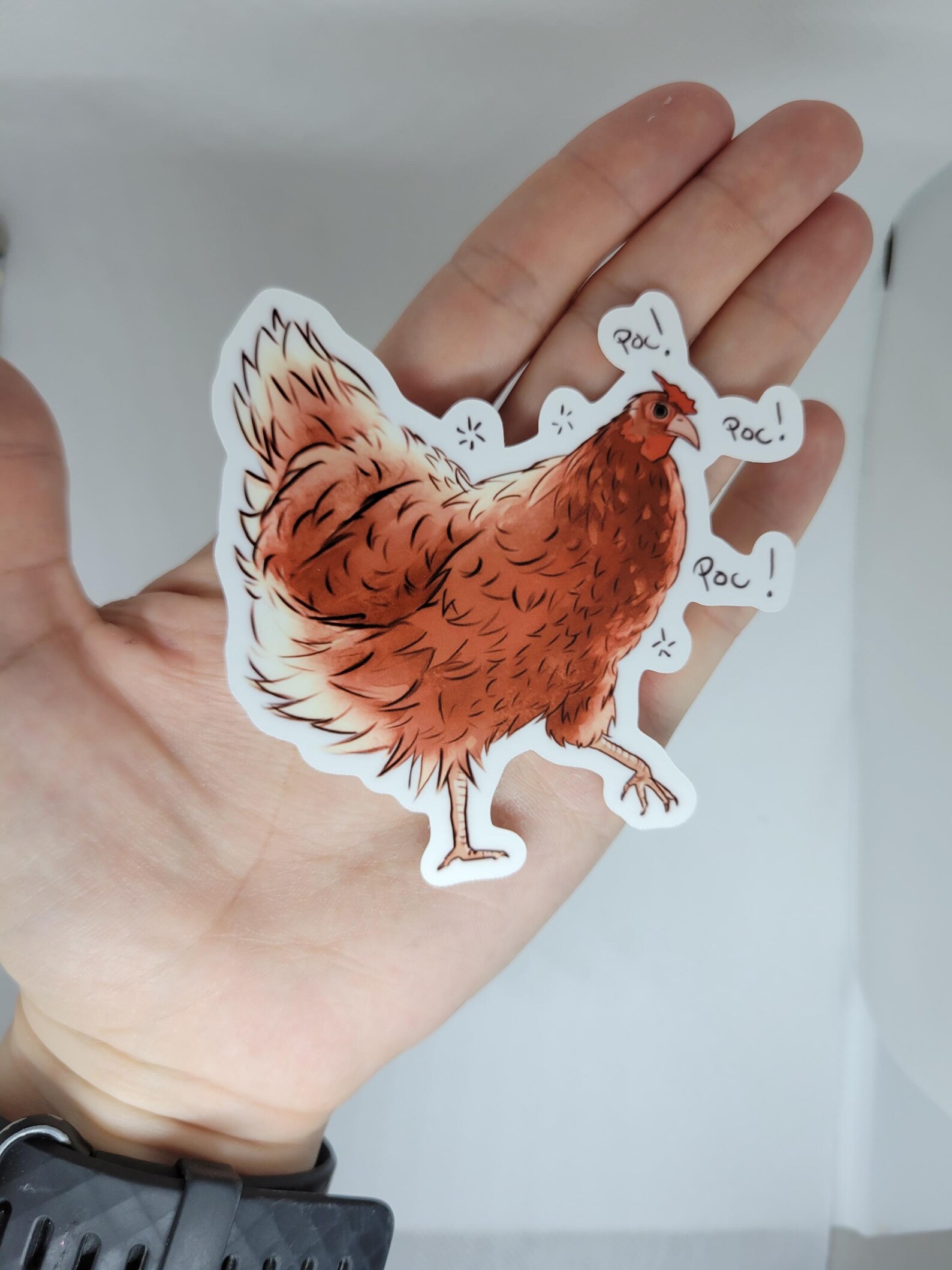 Chicken Laptop Sticker for Fun! Funny Animal Sticker Gift - Etsy Canada