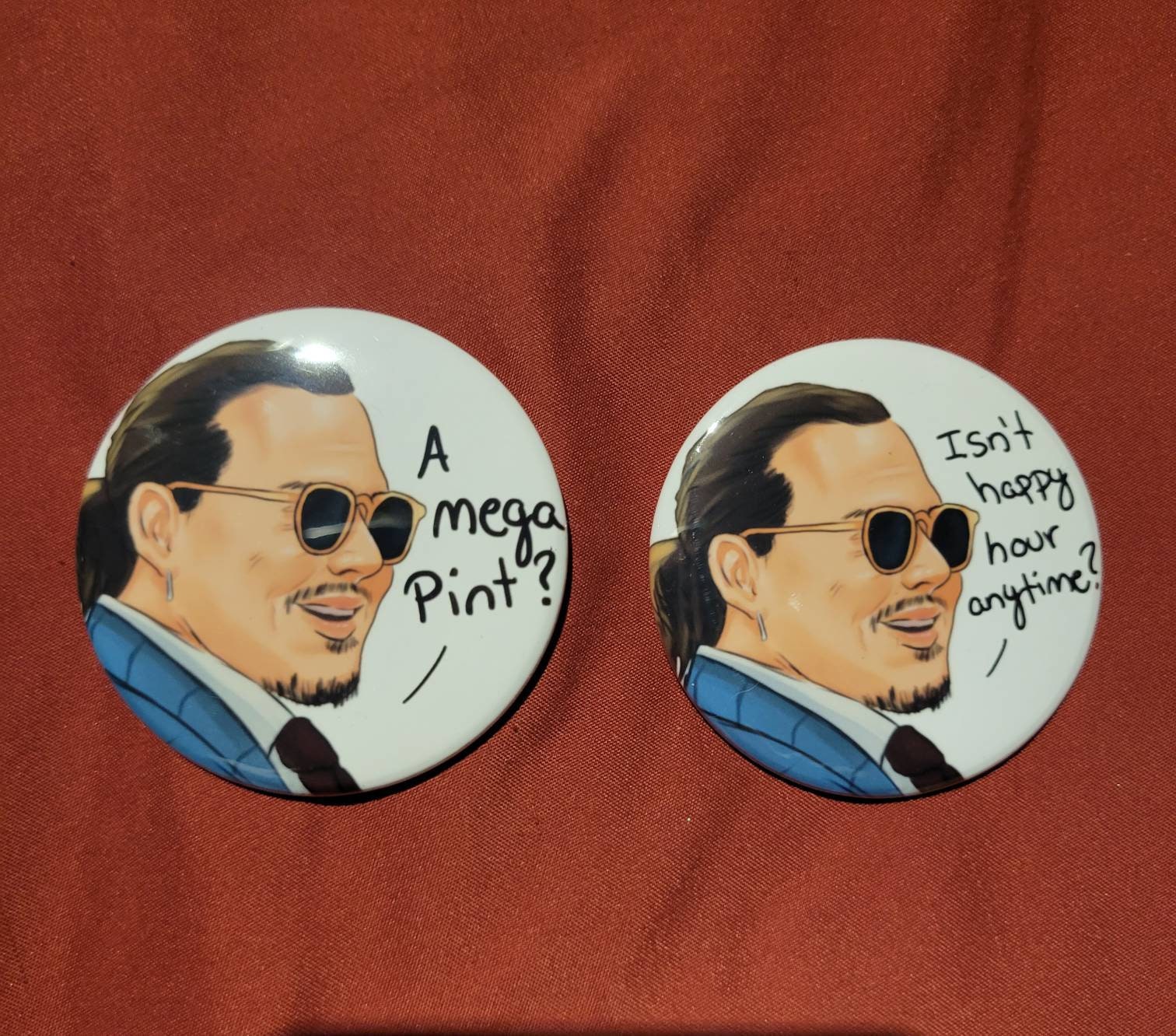 JOHNNY DEPP Badge Pack Johnny Depp Pin Button Badges -  Norway