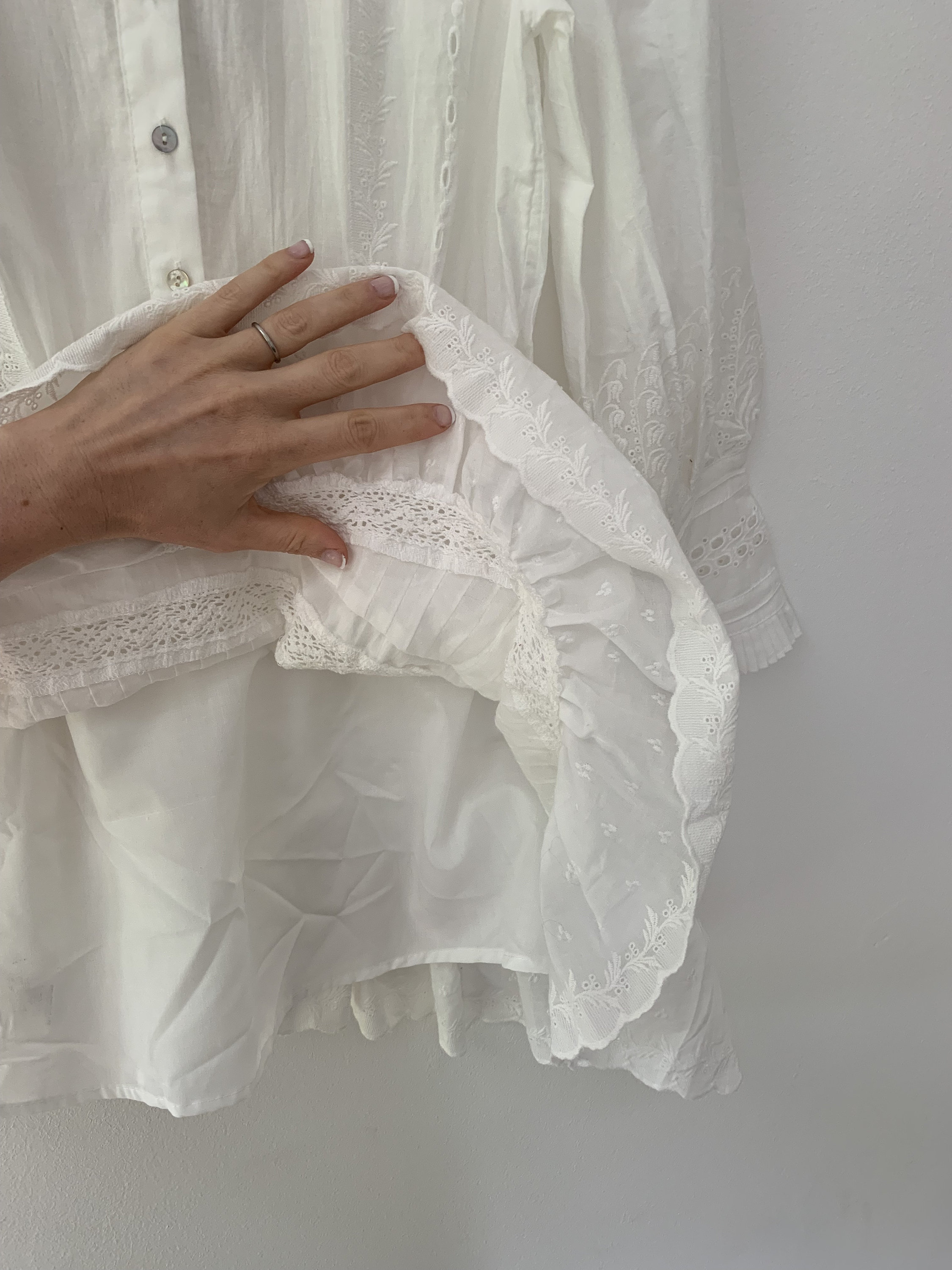 White Cottagecore Mini Dress, Boho Honeymoon, Beach Style, & Tiered, Lace,  Ruffle Skirt, Long Sleeve + Petite Sizes - Etsy