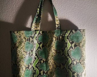 Handtasche Kunstleder schlangenleder