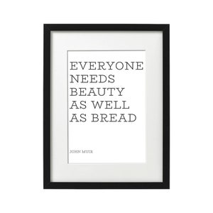 John Muir Beauty Quote Print - English - Minimal Wall Art - Digital Download