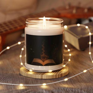 Fantasy book lover gift Candle, Reading nook Candle, Gift for book nerd, Gothic Home Decor, Book Lover Gift, Dark cottagecore, Fantasy decor