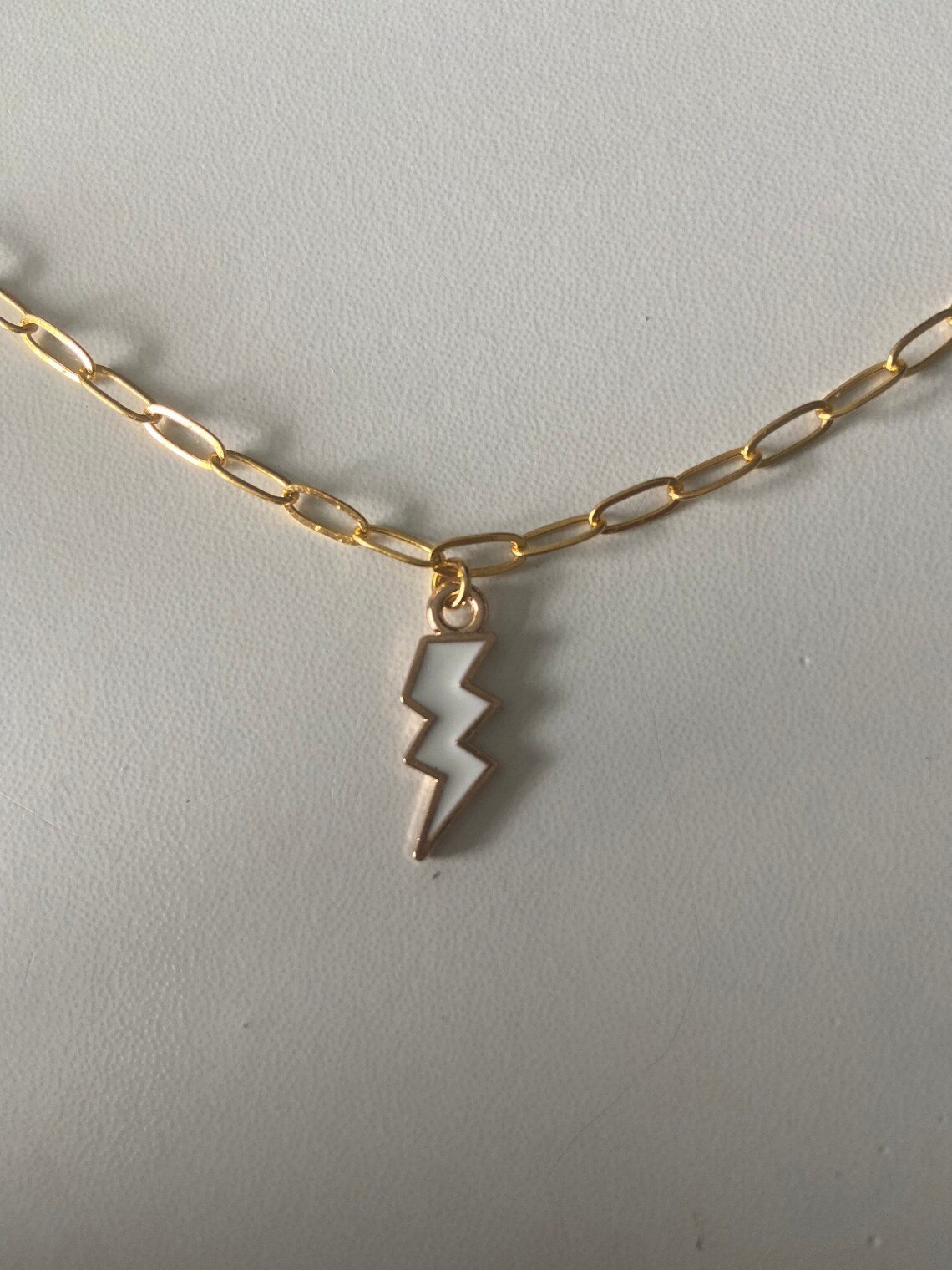 Lightning Bolt Necklace Etsy