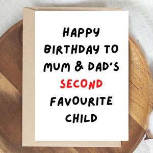 Tarjeta de cumpleaños para hermano / Tarjeta de cumpleaños para hermana / Tarjeta de cumpleaños para hermano / Tarjeta de cumpleaños divertida para hermano / Tarjeta de cumpleaños
