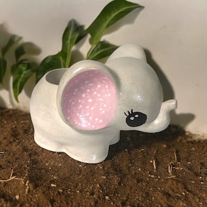 Adorabile vaso per fiori con elefante - Simpatico supporto per piante grasse in ceramica per gli amanti degli animali