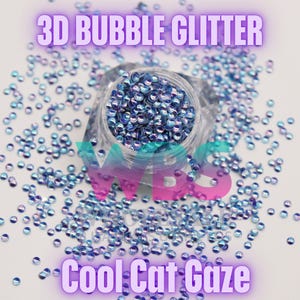 Brokat 3D Bubble – 50 g żywicy do dekoracji, rękodzieła, paznokci i ciała, kule śnieżne, hurtowo