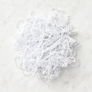 1kg Shredded Food Grade wholesale white Paper Custom GIFT Boxes Mailer Natural Filler Packaging Bulk Hamper