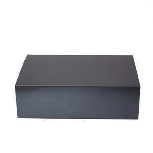 Black Rigid Magnetic Box/ Plain Blank Box / Hamper Box/ Gift Hamper/Gift Box/Bridesmaid Box/ New Home Hamper/Supplies/Fits 2 bottles of wine