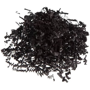 Cesto a granel de empaquetado del relleno natural del anuncio publicitario de las cajas de REGALO del papel negro al por mayor de la categoría alimenticia triturada 500gm