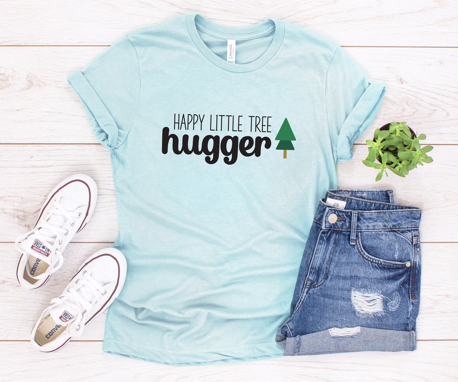 Happy Little Tree Hugger Shirt Women Tree Hugger Shirt Etsy UK